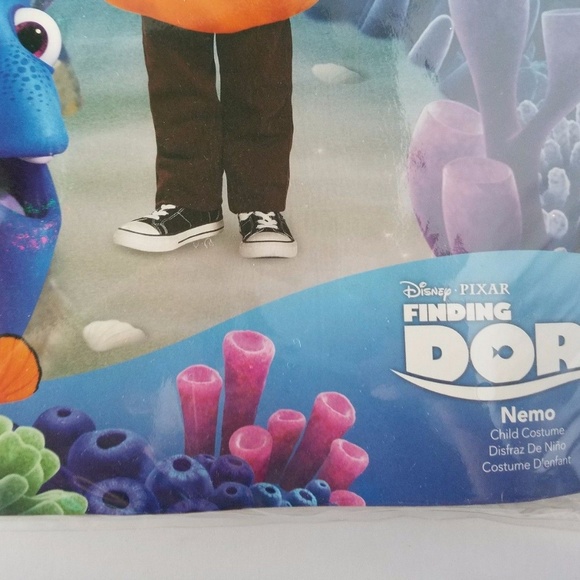 Disney Pixar Kids' Nemo Halloween Costume Age 3-6 - Picture 2 of 6